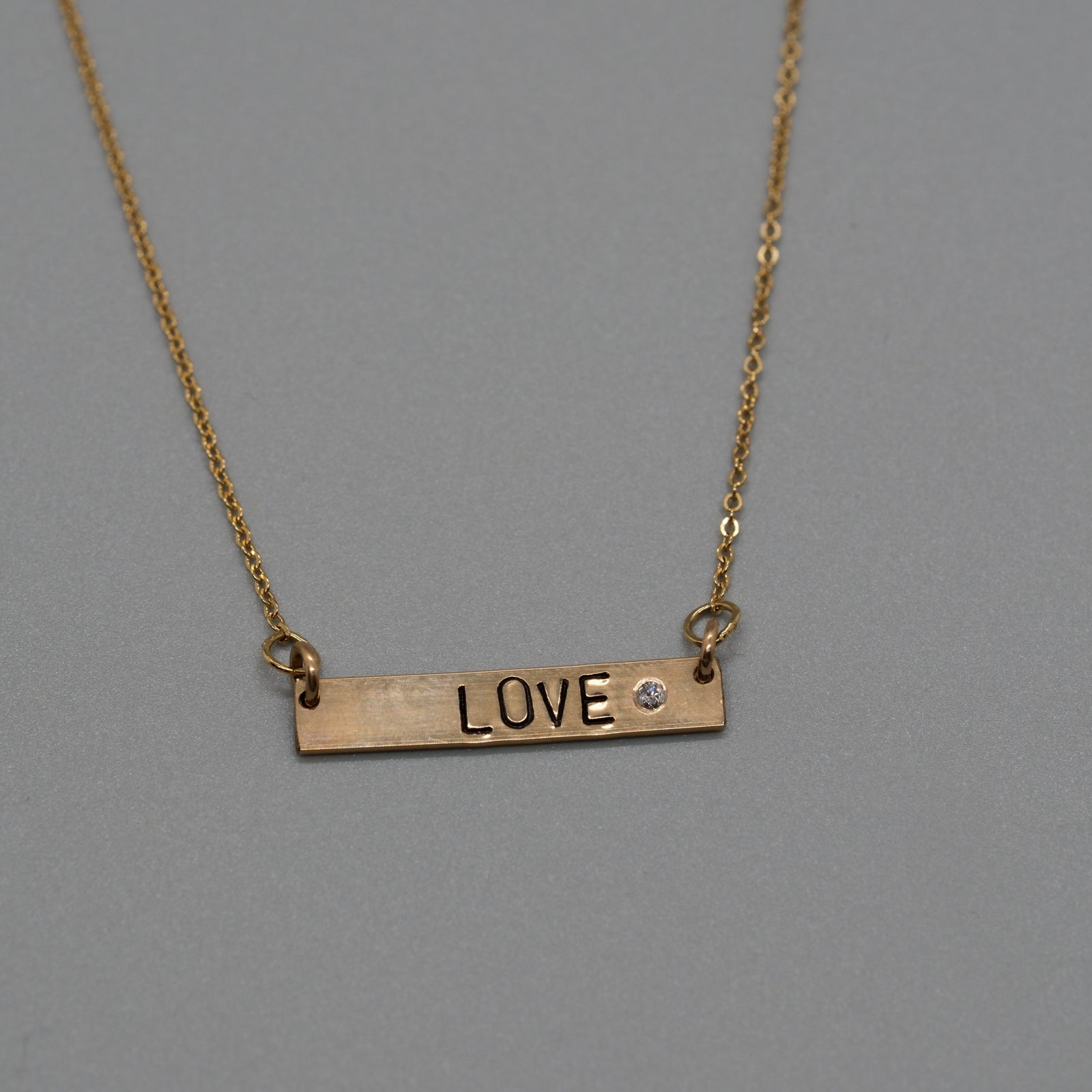 love with diamond necklace