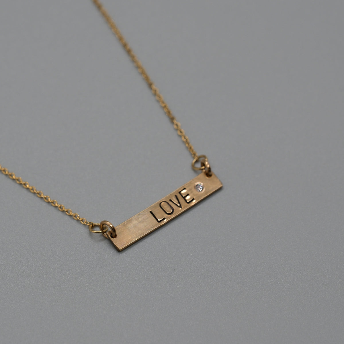love with diamond necklace