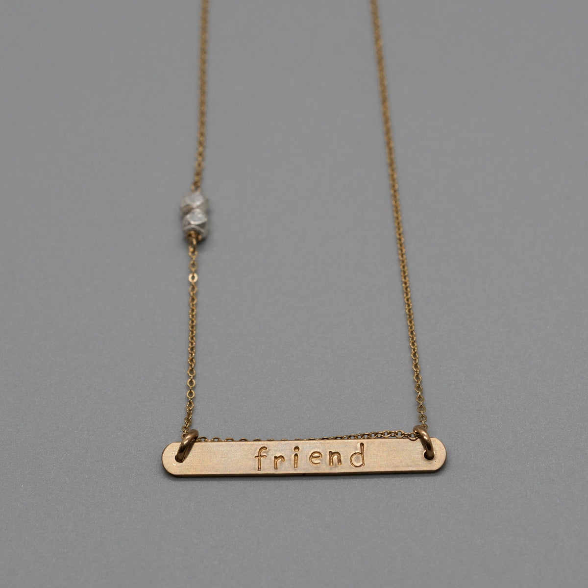 friend bar necklace