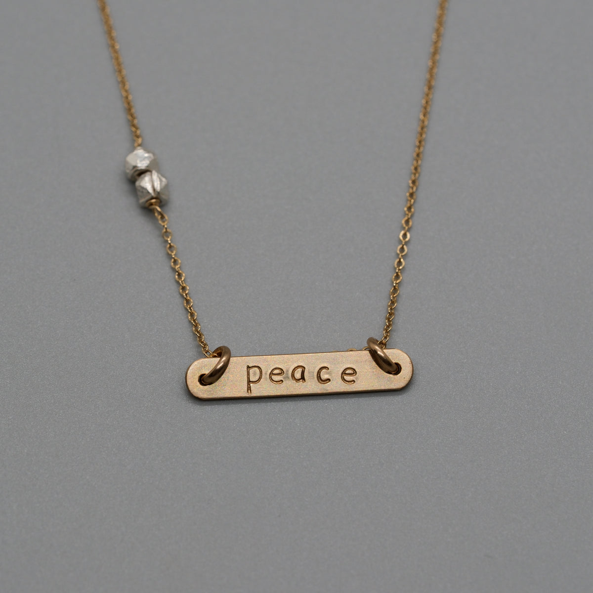 peace bar necklace