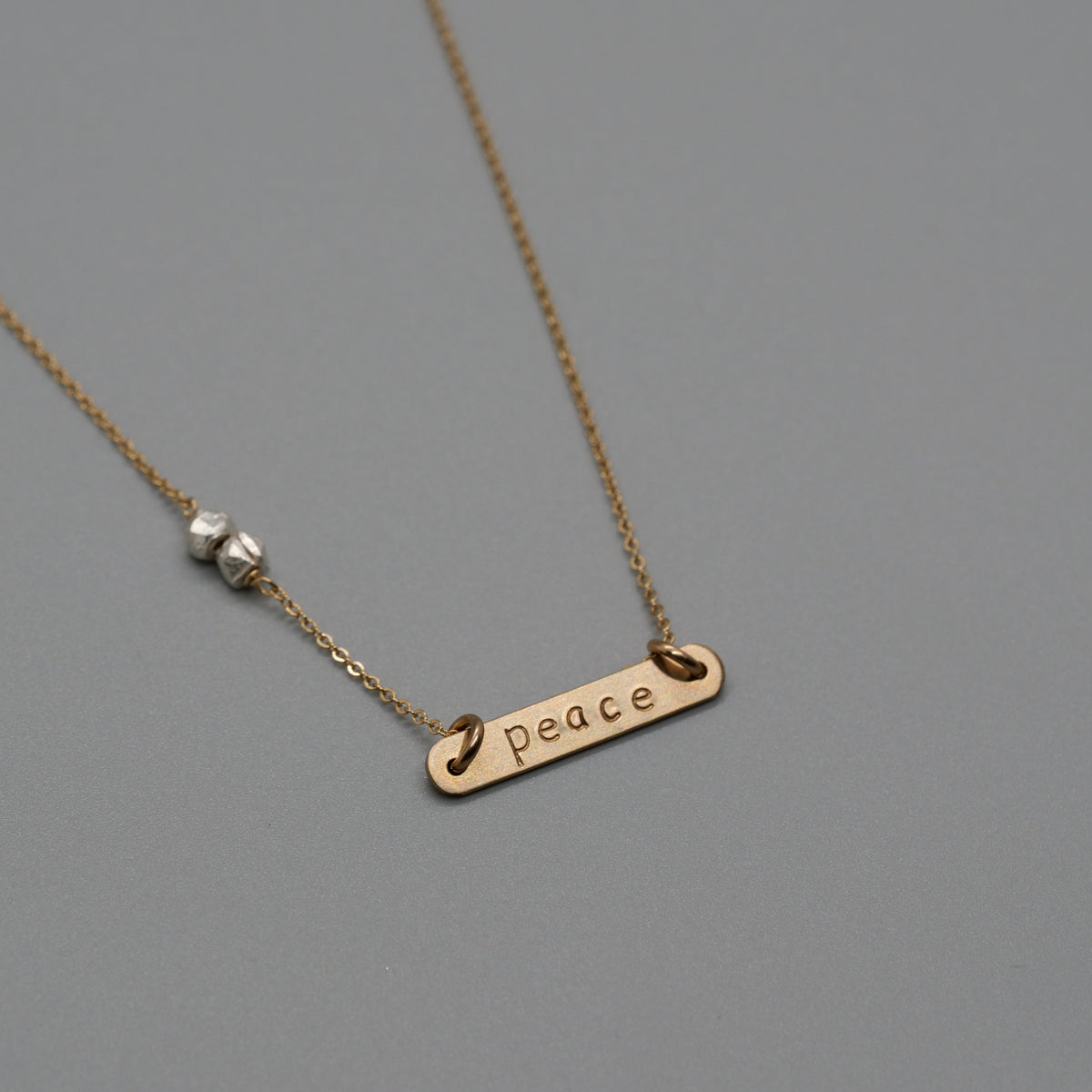 peace bar necklace
