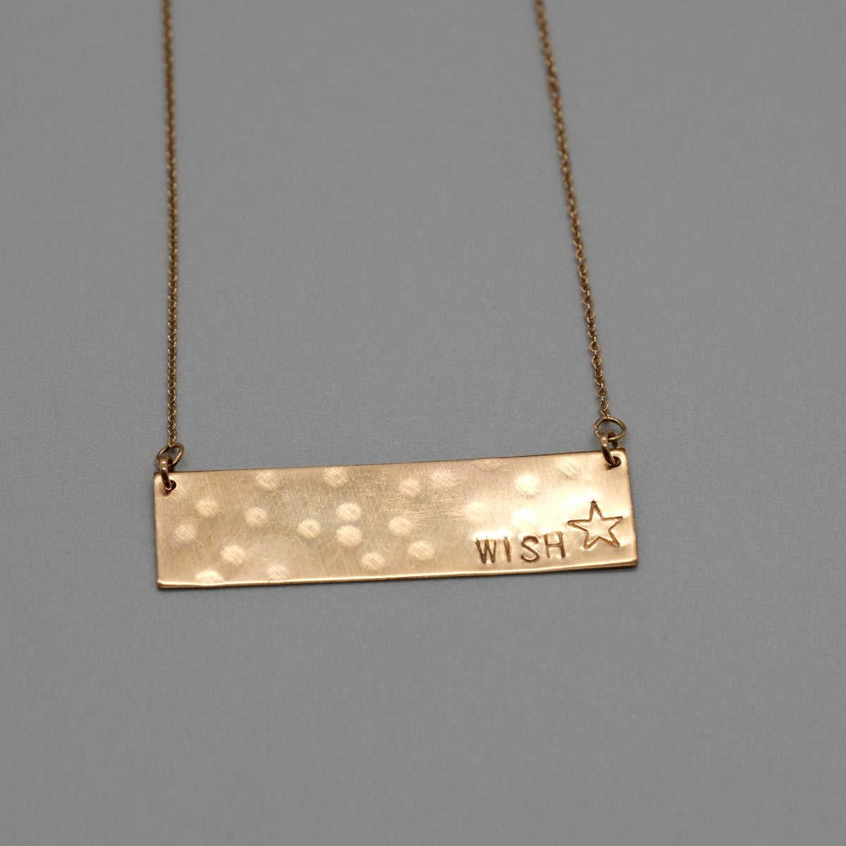 wish large bar necklace