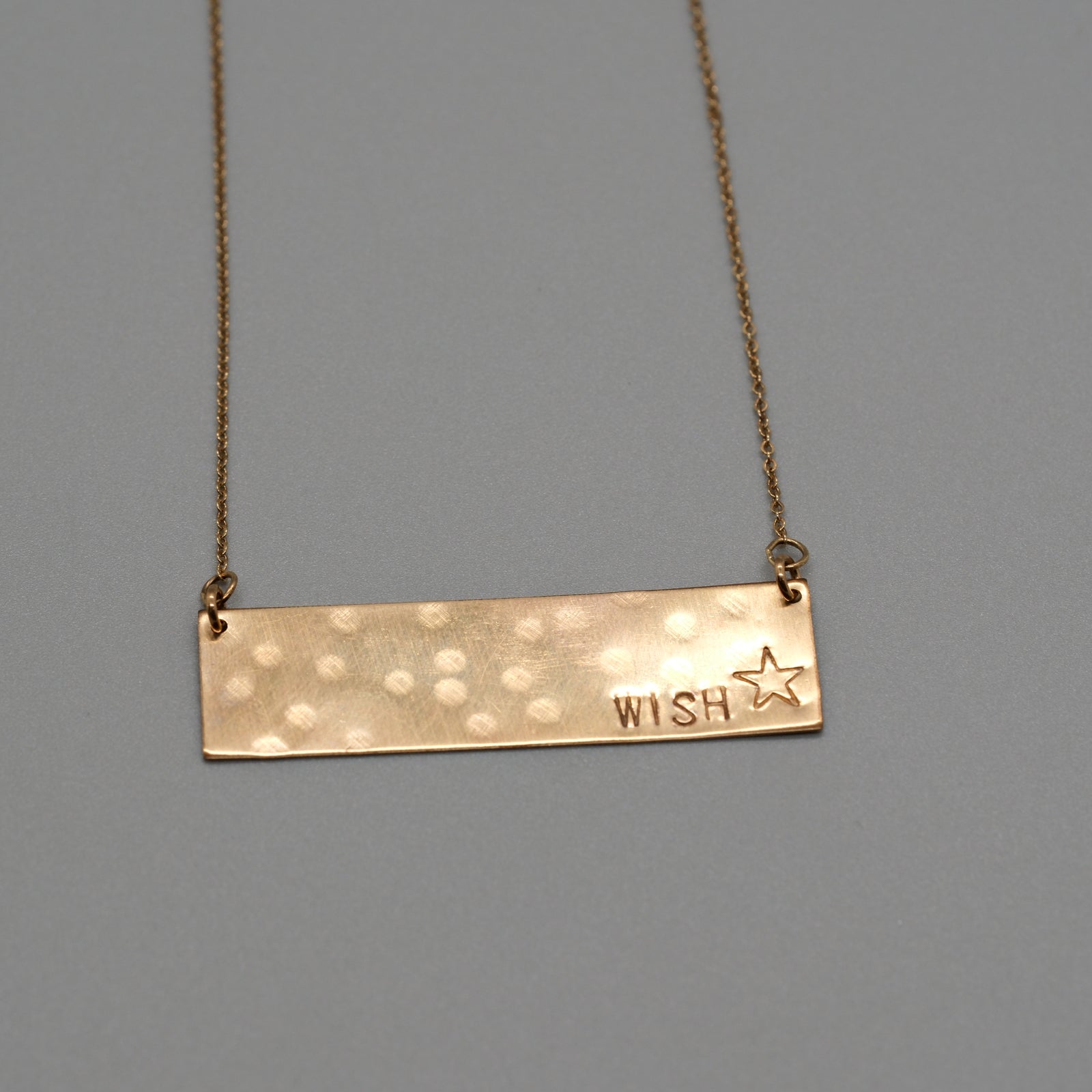 wish large bar necklace