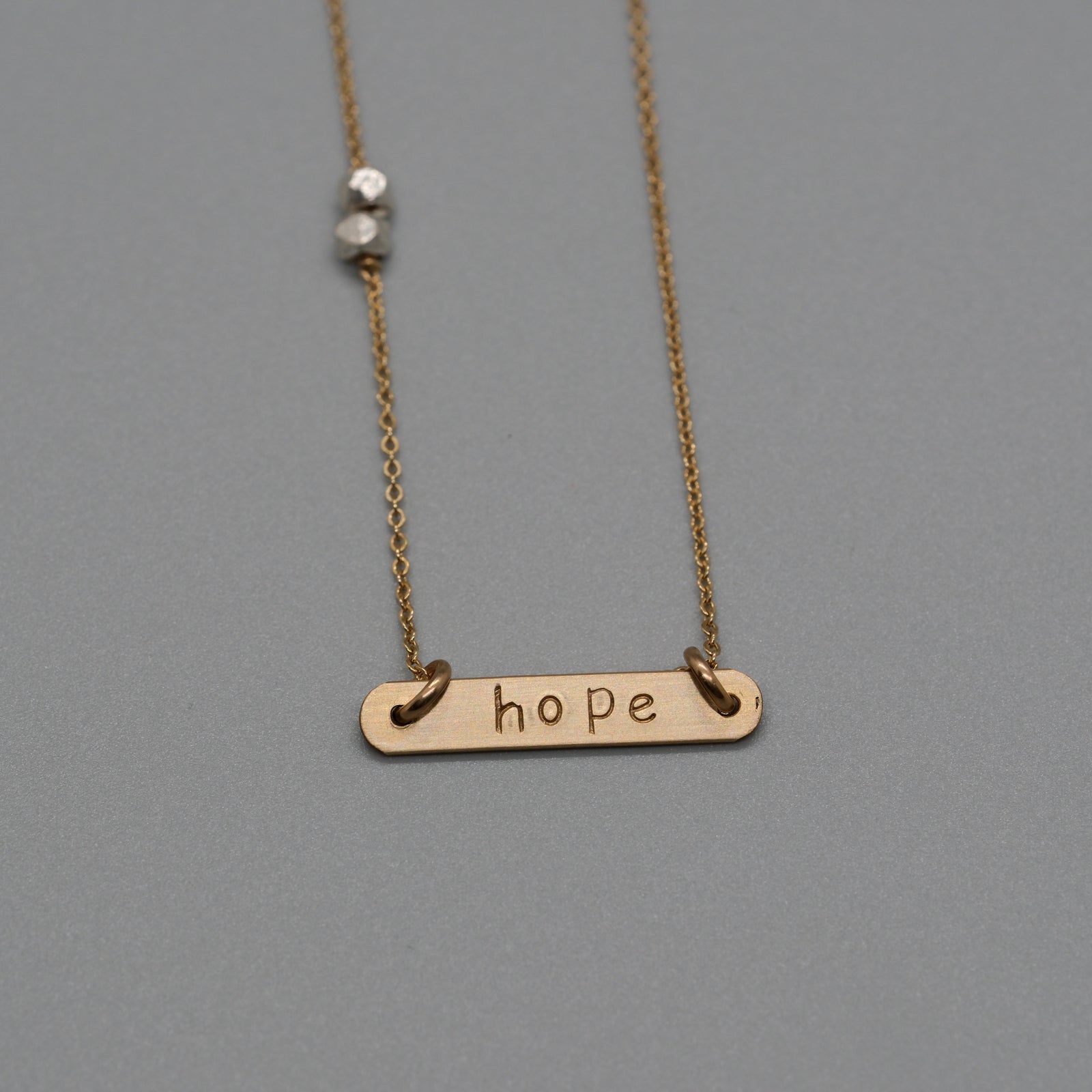 Hope bar necklace