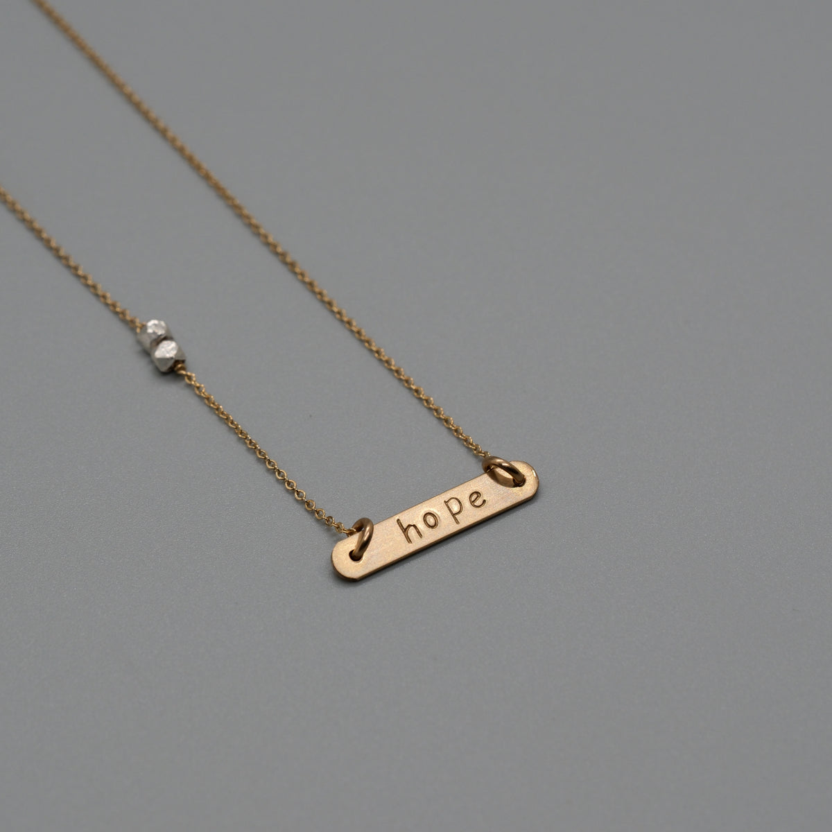 Hope bar necklace