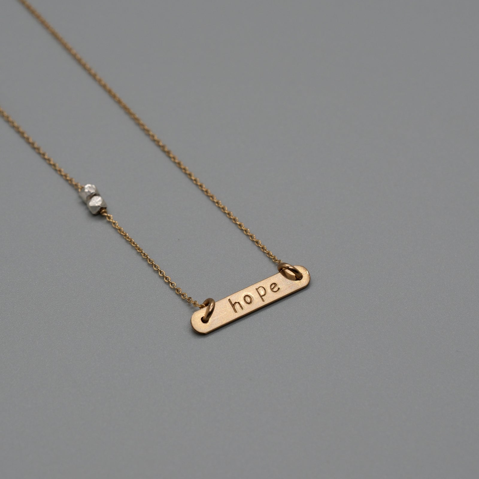 Hope bar necklace