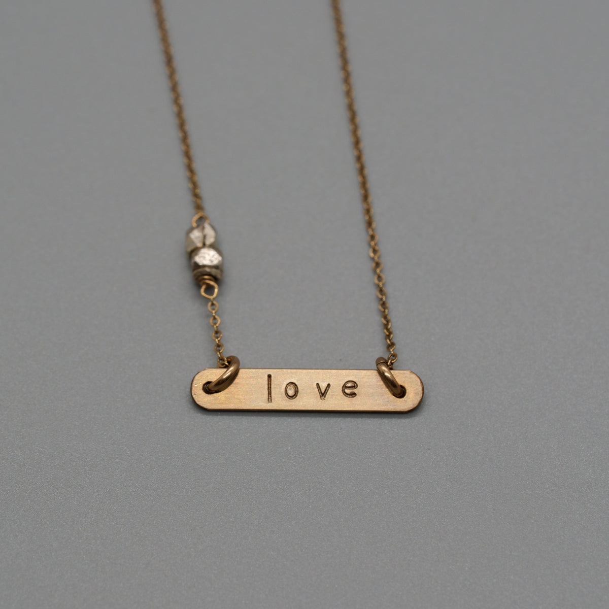 small love bar necklace