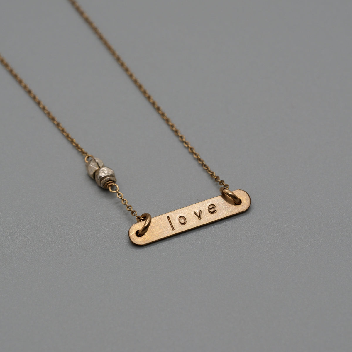 small love bar necklace