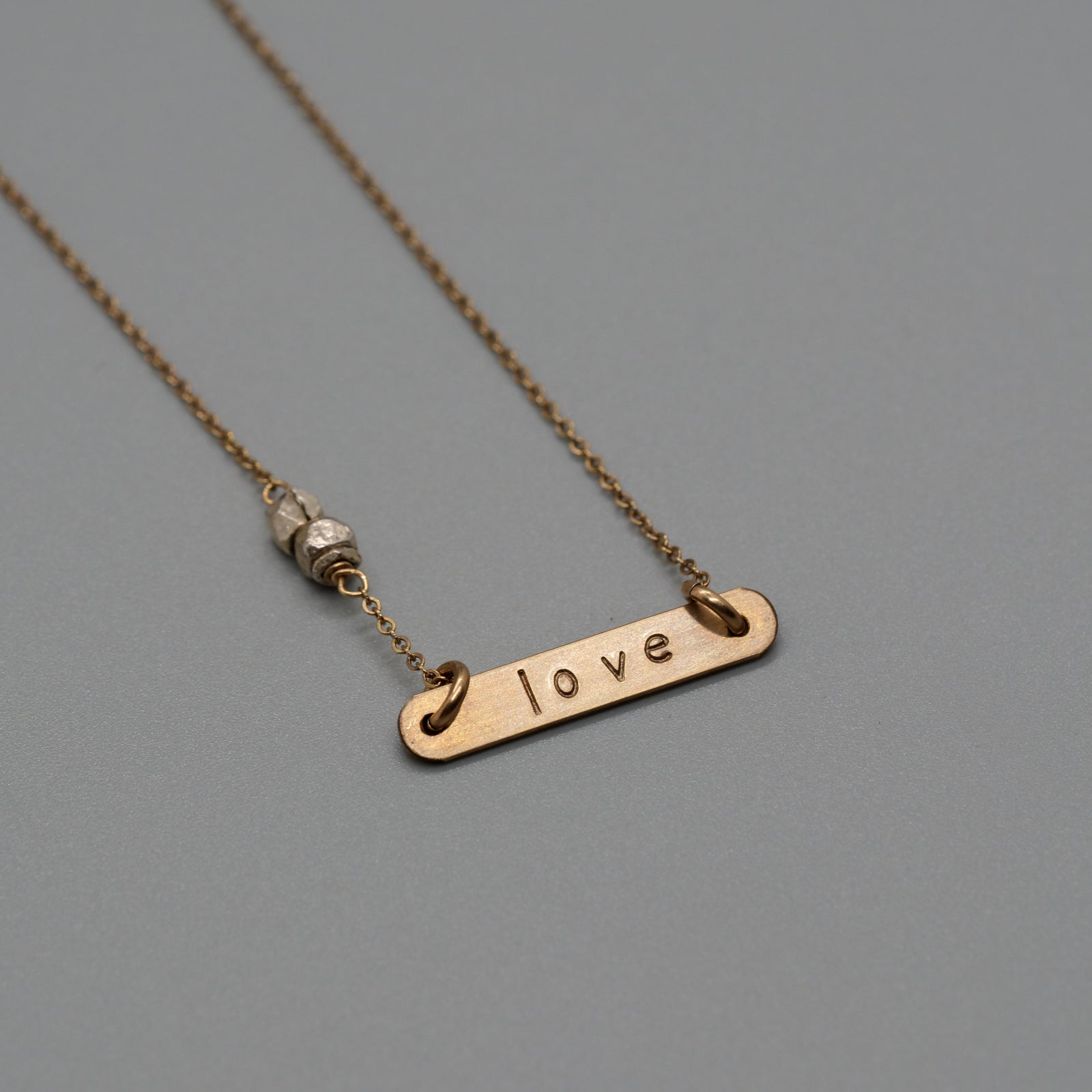 small love bar necklace