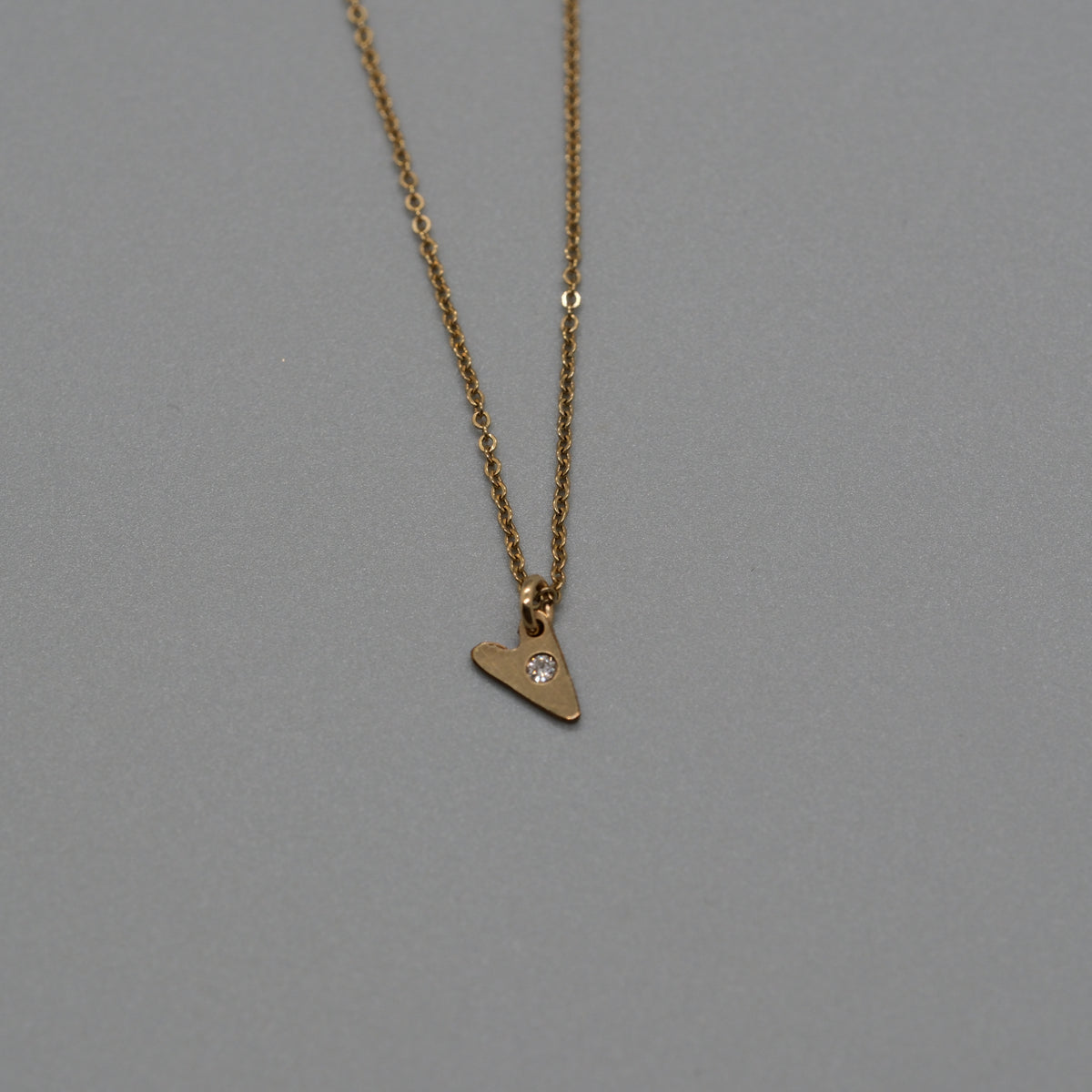 Heart with a diamond necklace