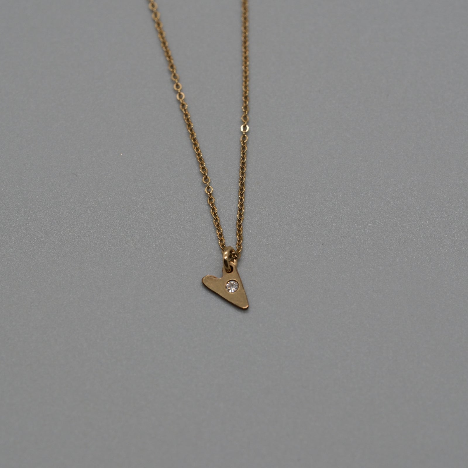 Heart with a diamond necklace