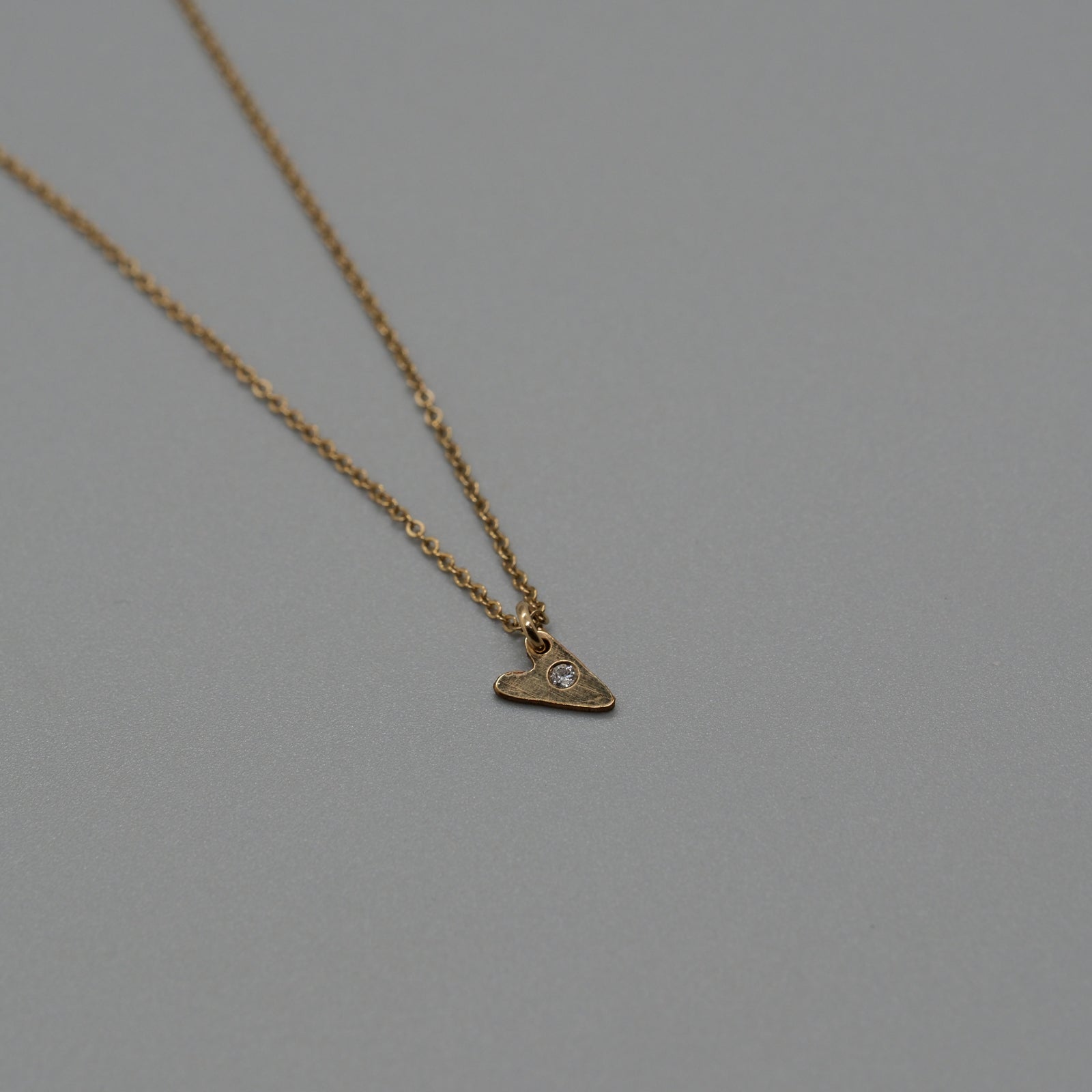 Heart with a diamond necklace