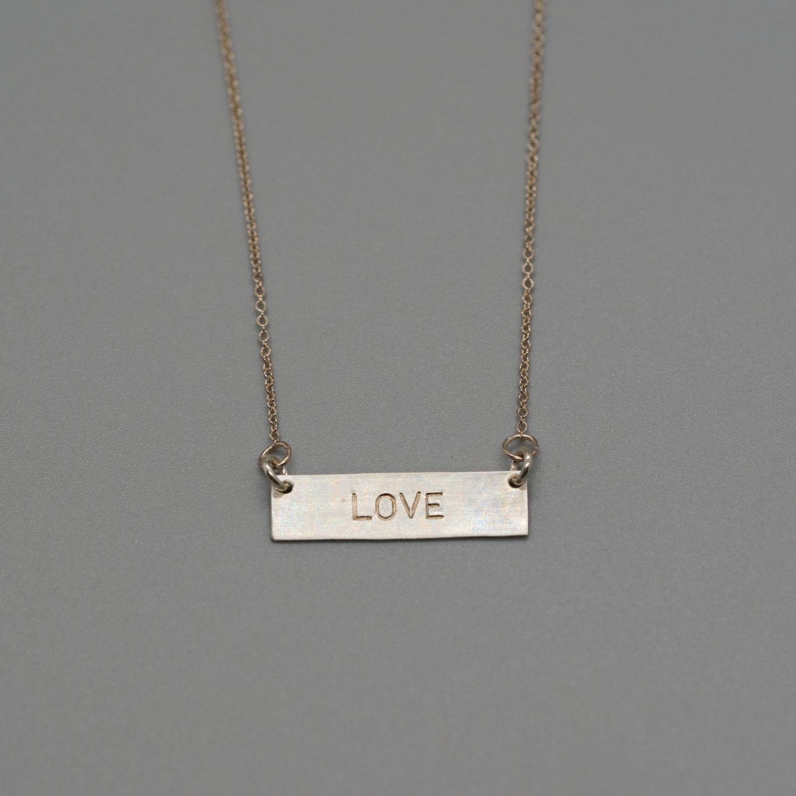 love bar necklace