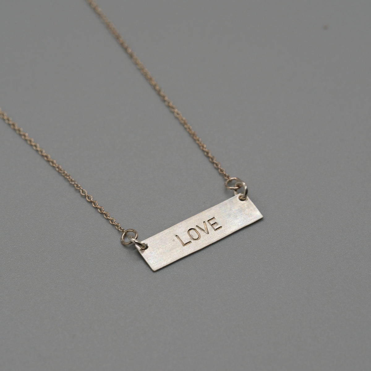 love bar necklace