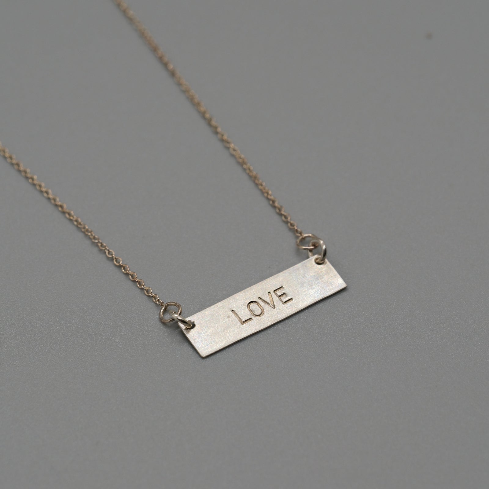 love bar necklace