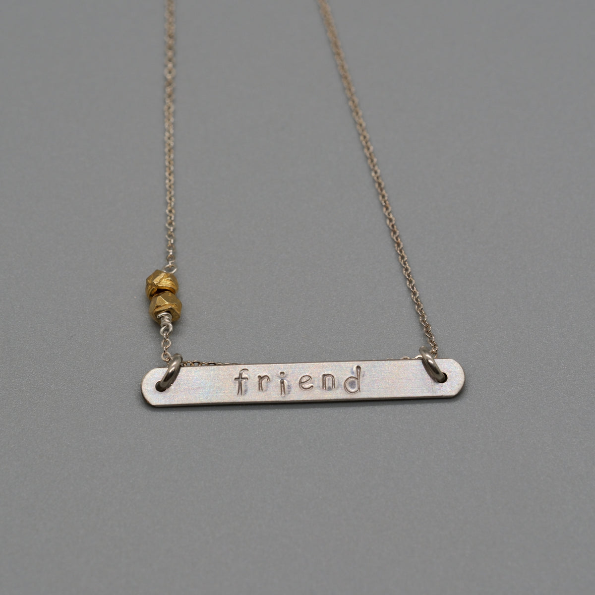friend bar necklace