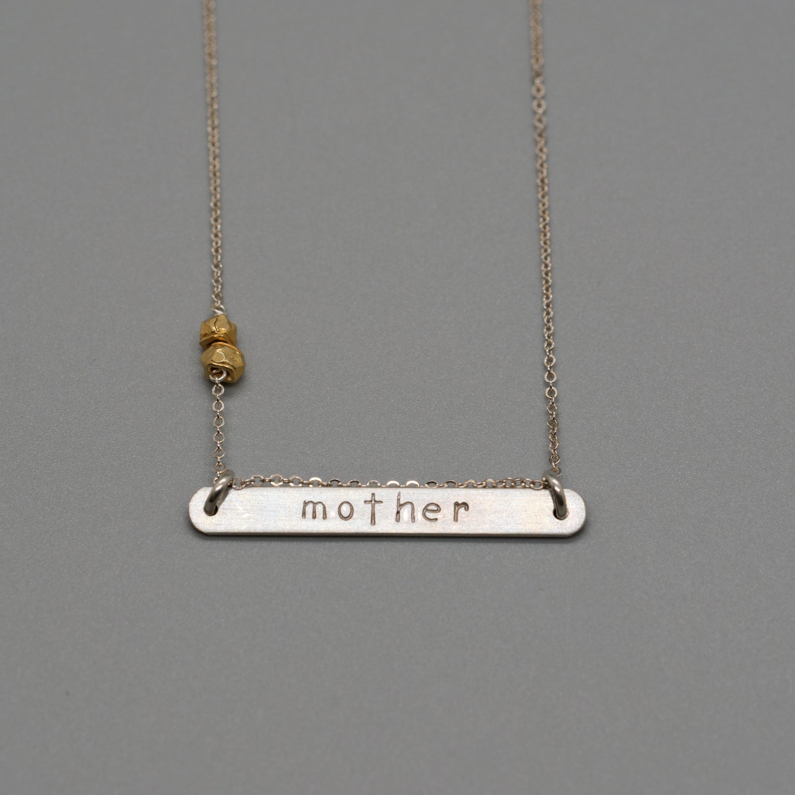 mother bar necklace