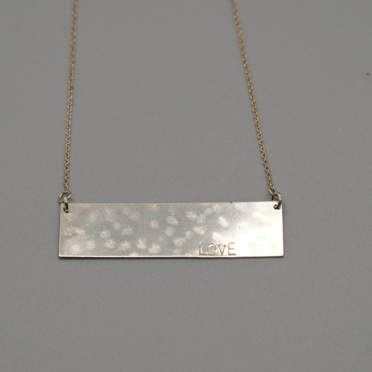 love large bar necklace