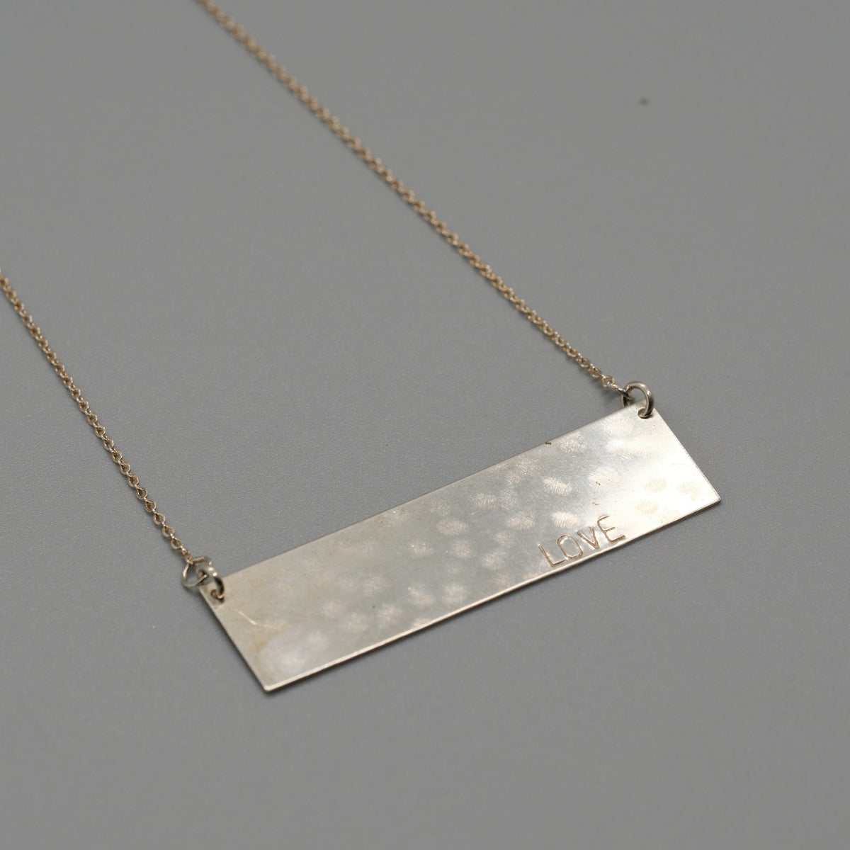 love large bar necklace