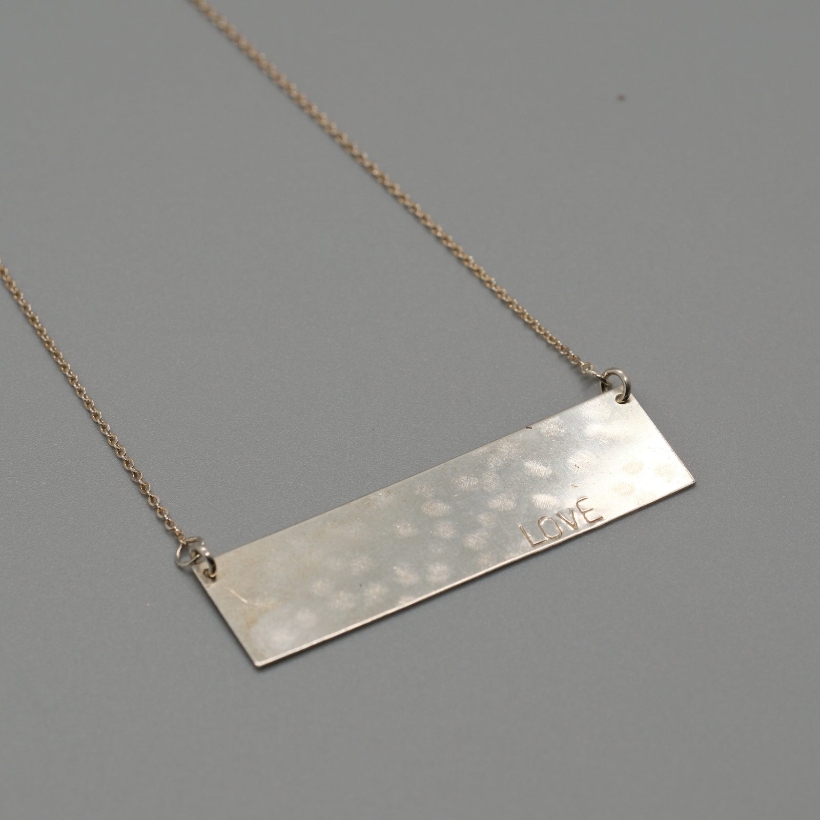 love large bar necklace