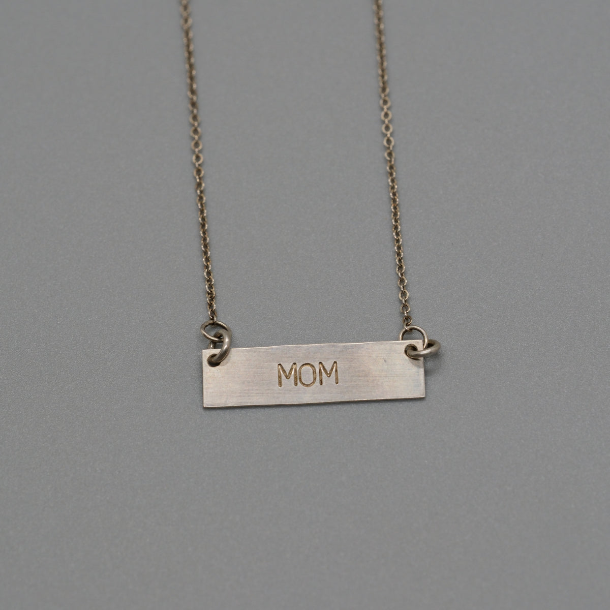 Mom bar necklace