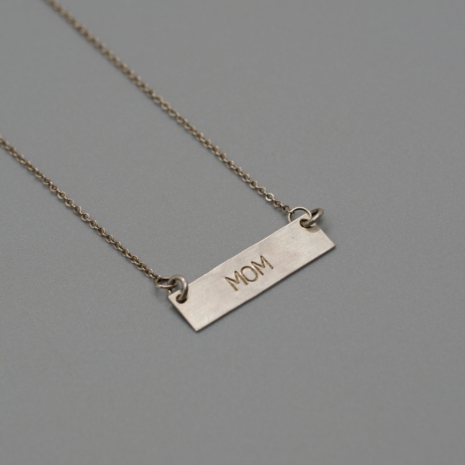 Mom bar necklace