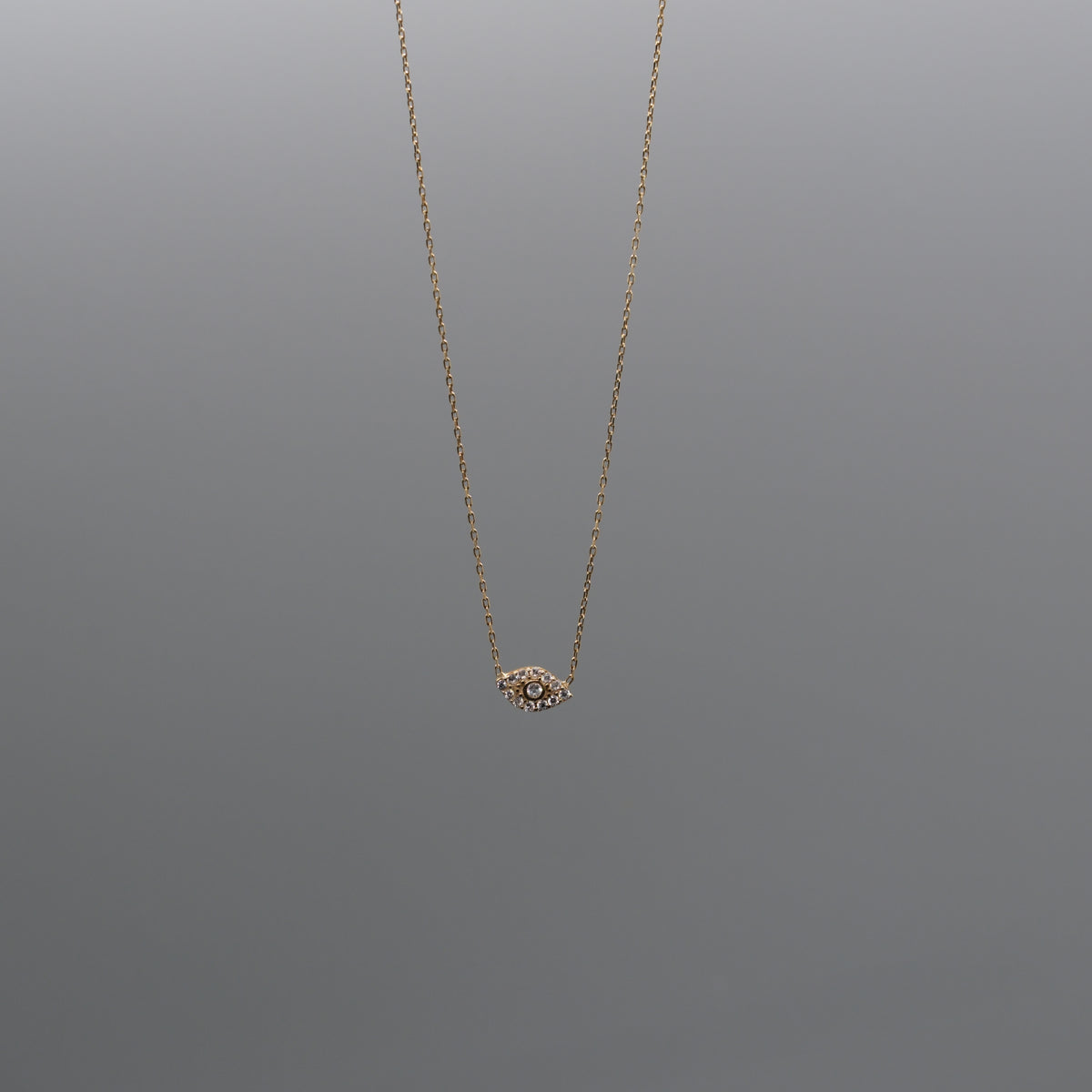 mini evil eye necklace