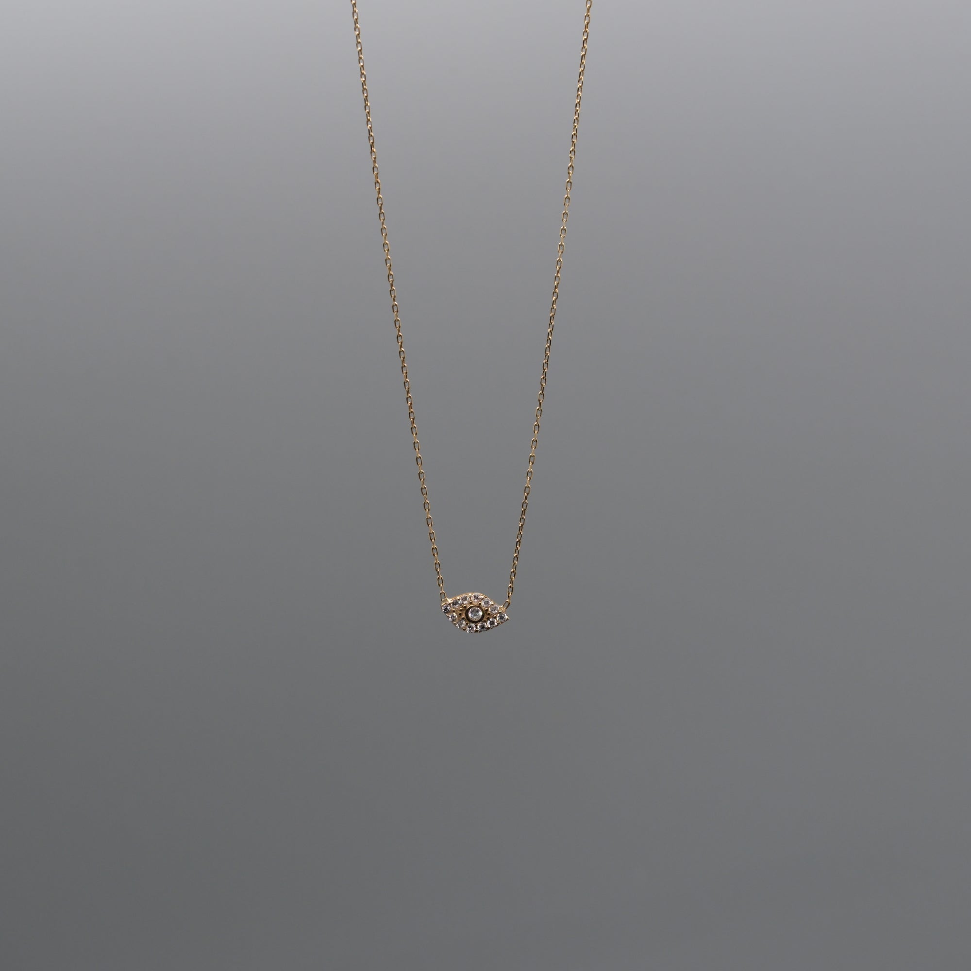 mini evil eye necklace