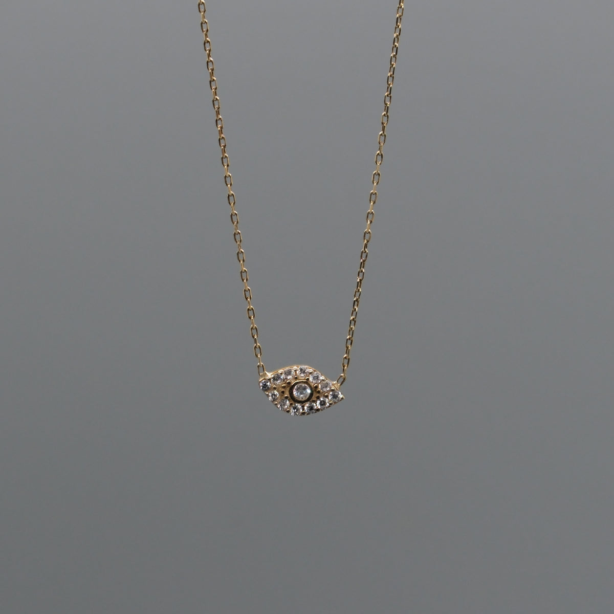 mini evil eye necklace