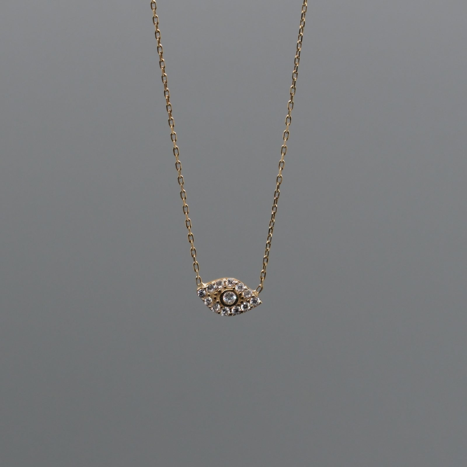 mini evil eye necklace