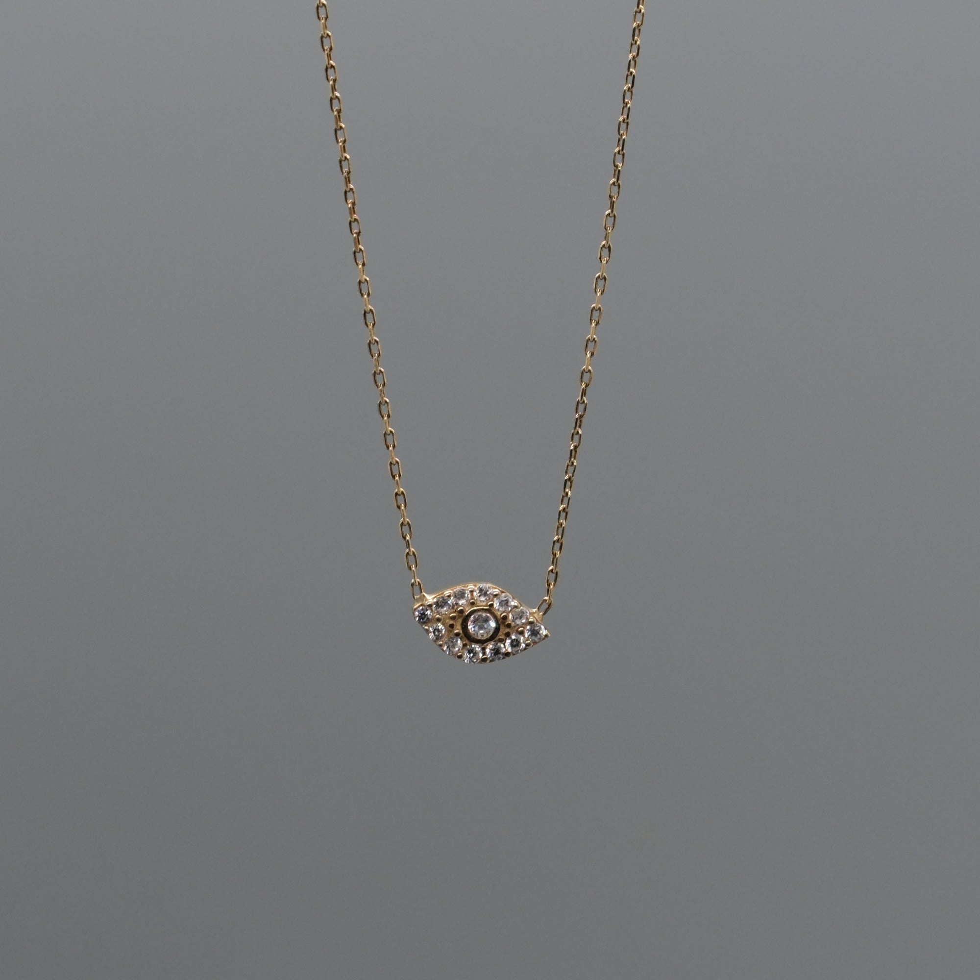 mini evil eye necklace