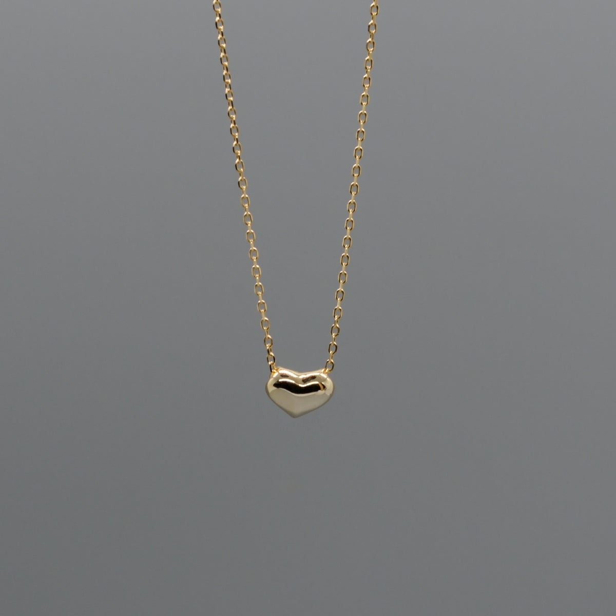 puffy heart necklace