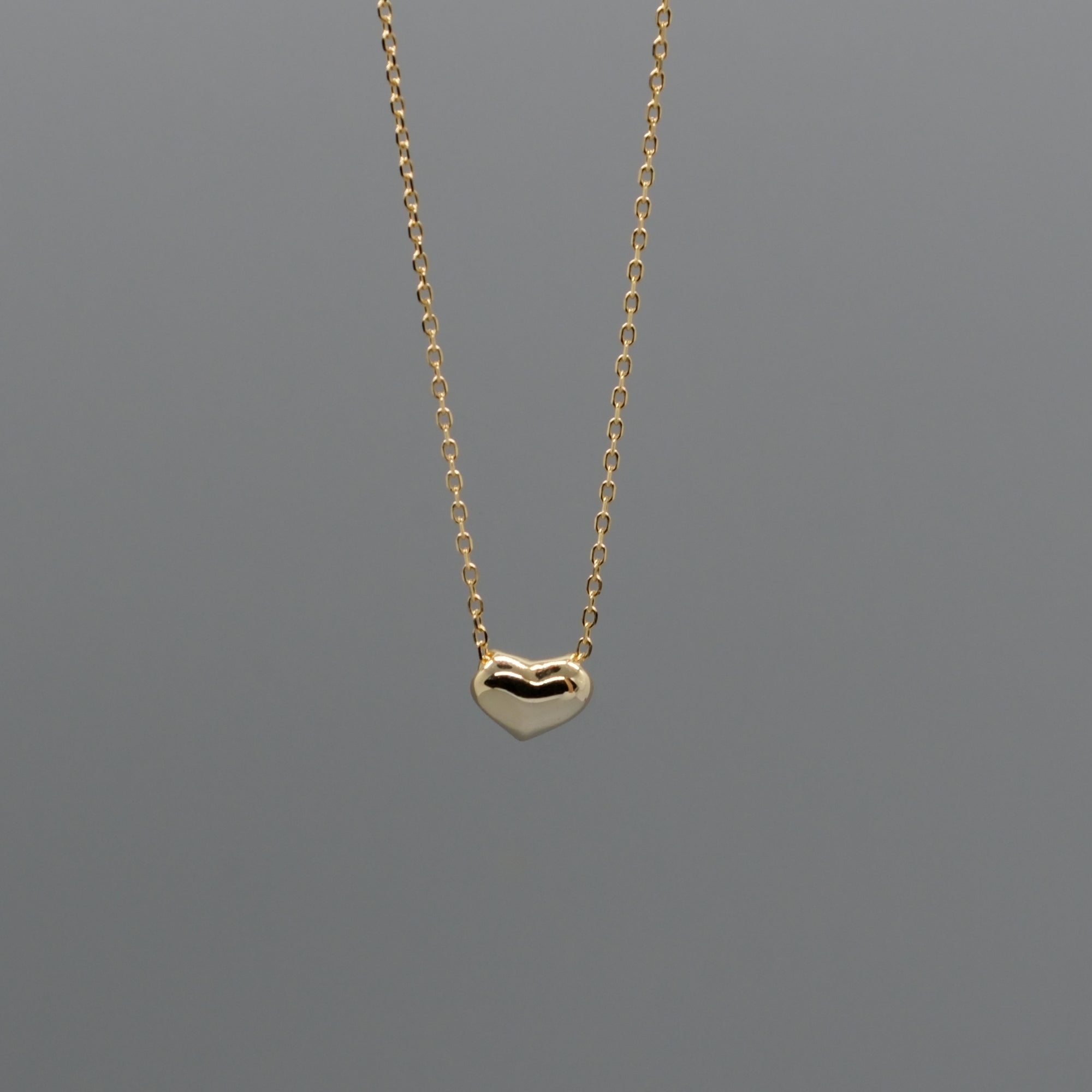 puffy heart necklace