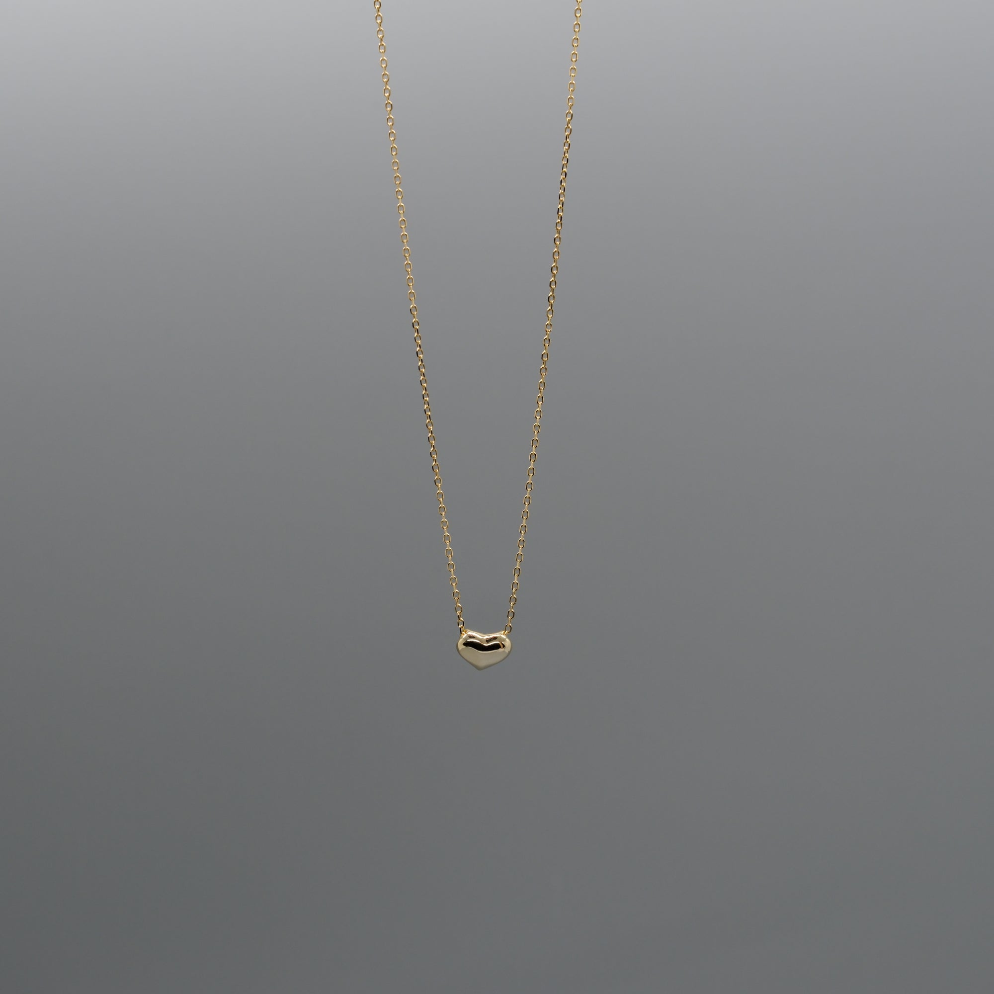 puffy heart necklace