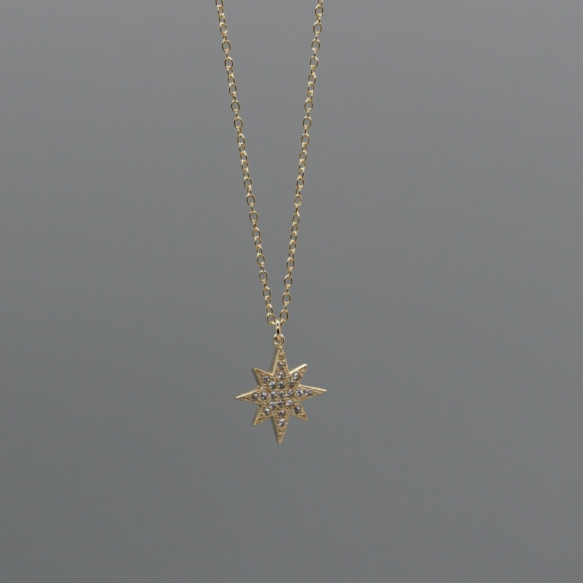 Pave Star Necklace