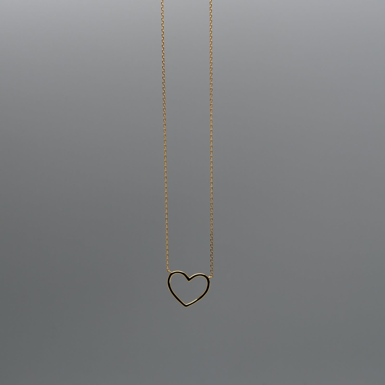 Open heart necklace