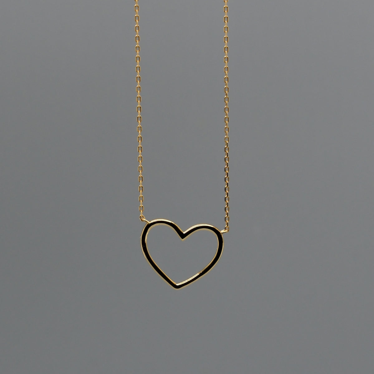Open heart necklace