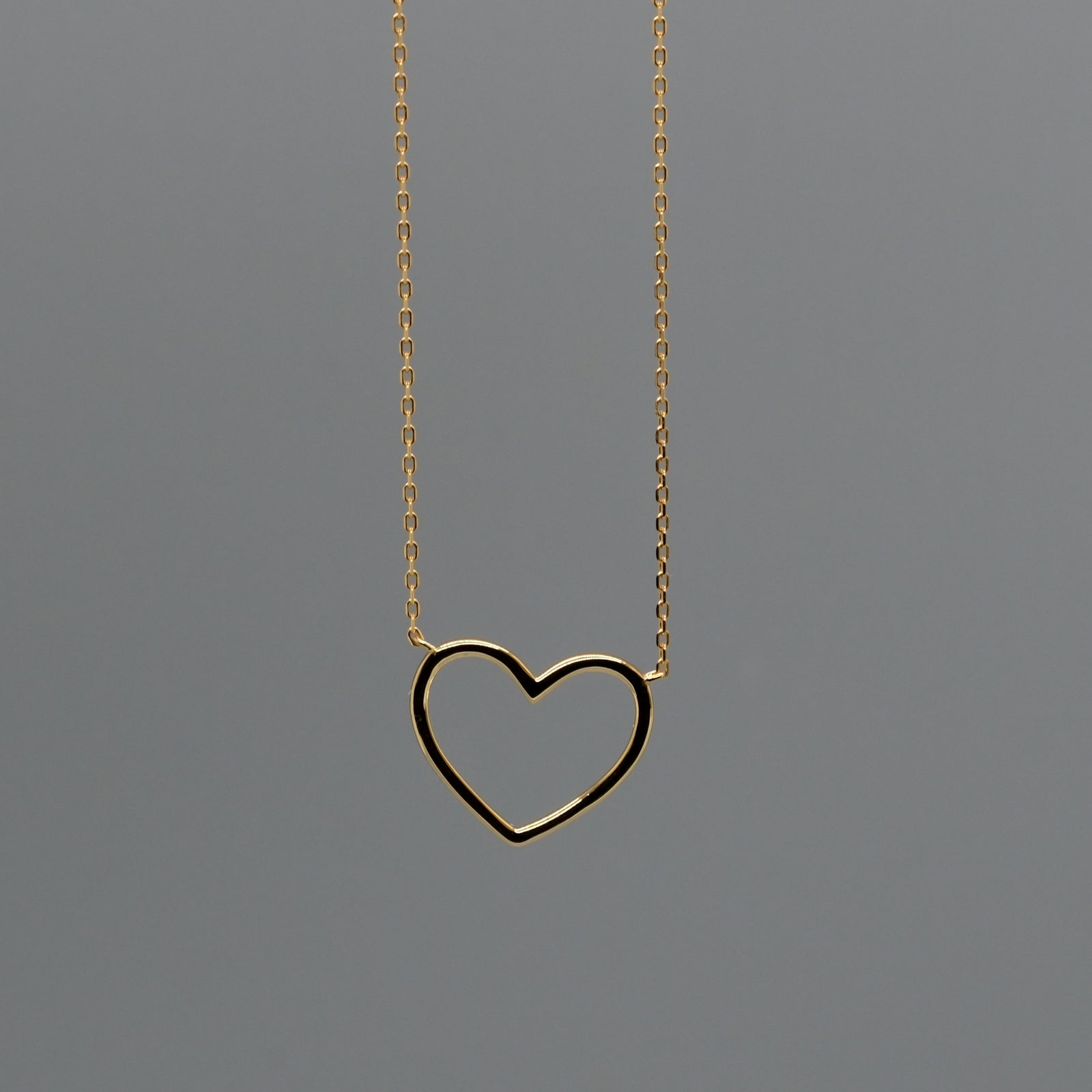 Open heart necklace