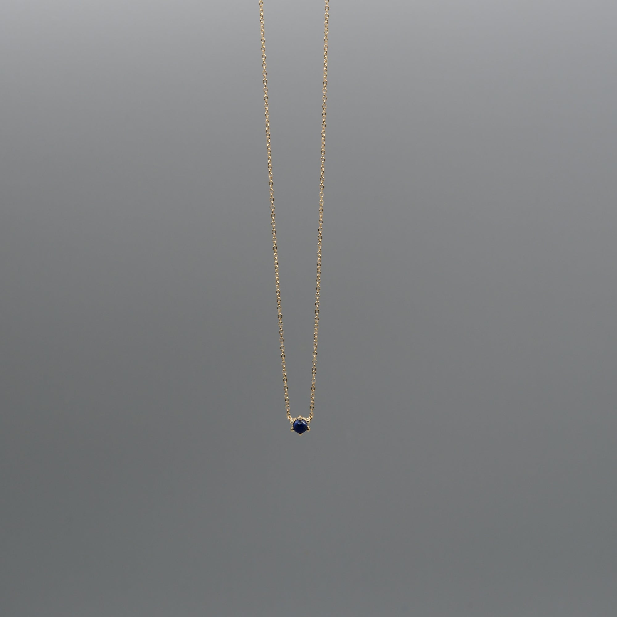 little lapis drop necklace