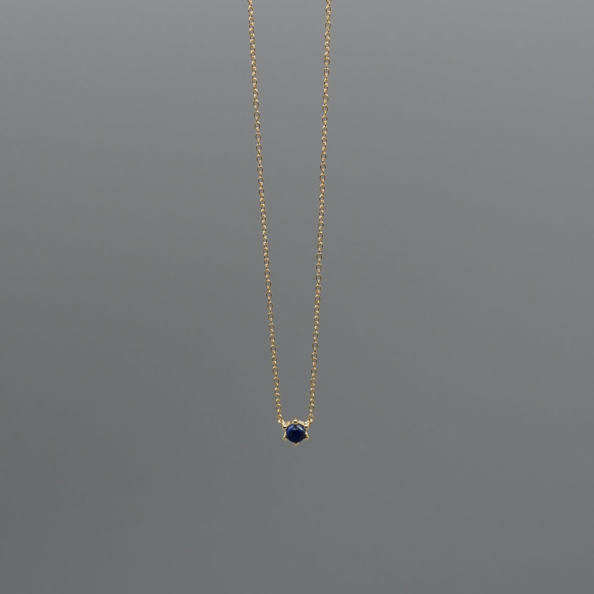 little lapis drop necklace