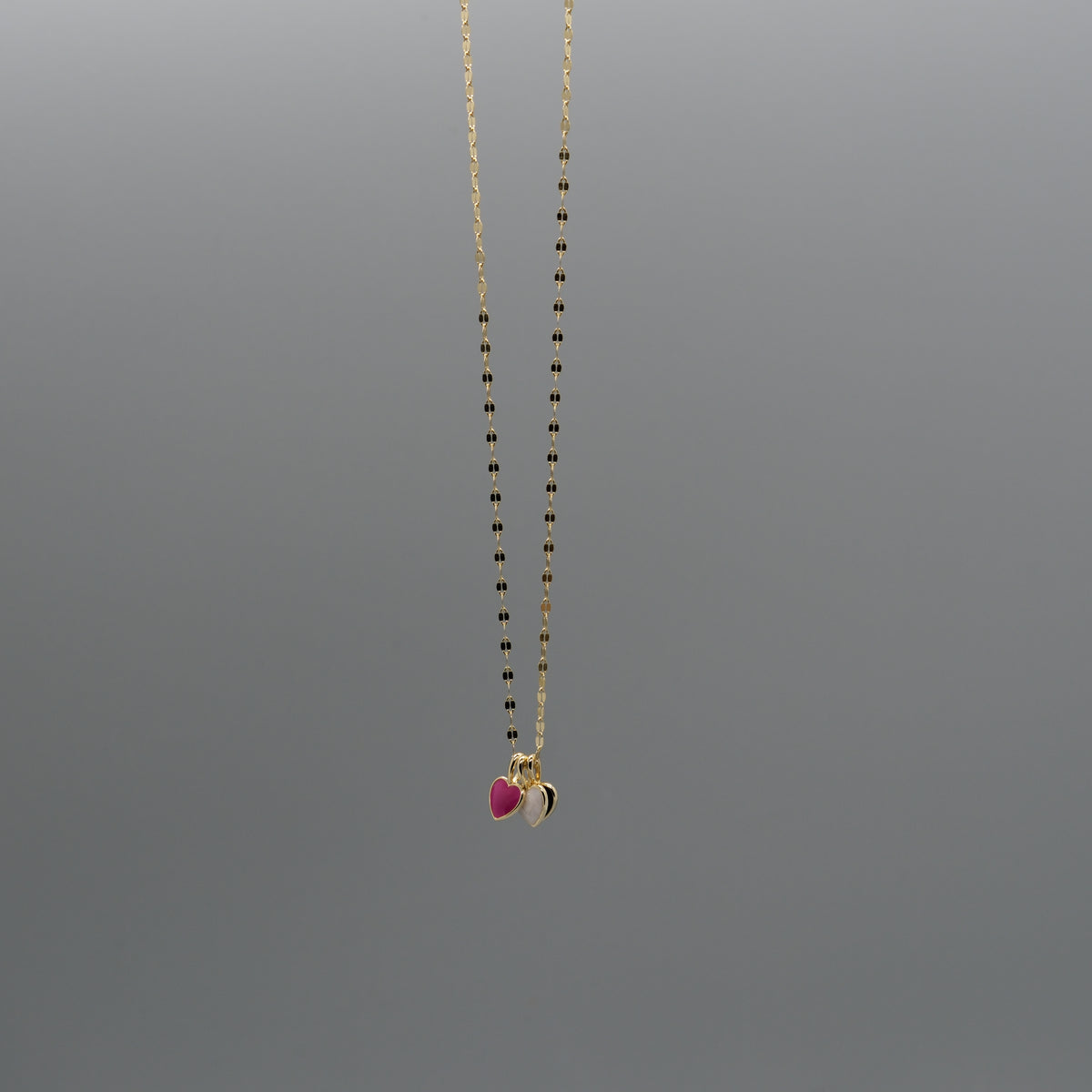triple heart necklace