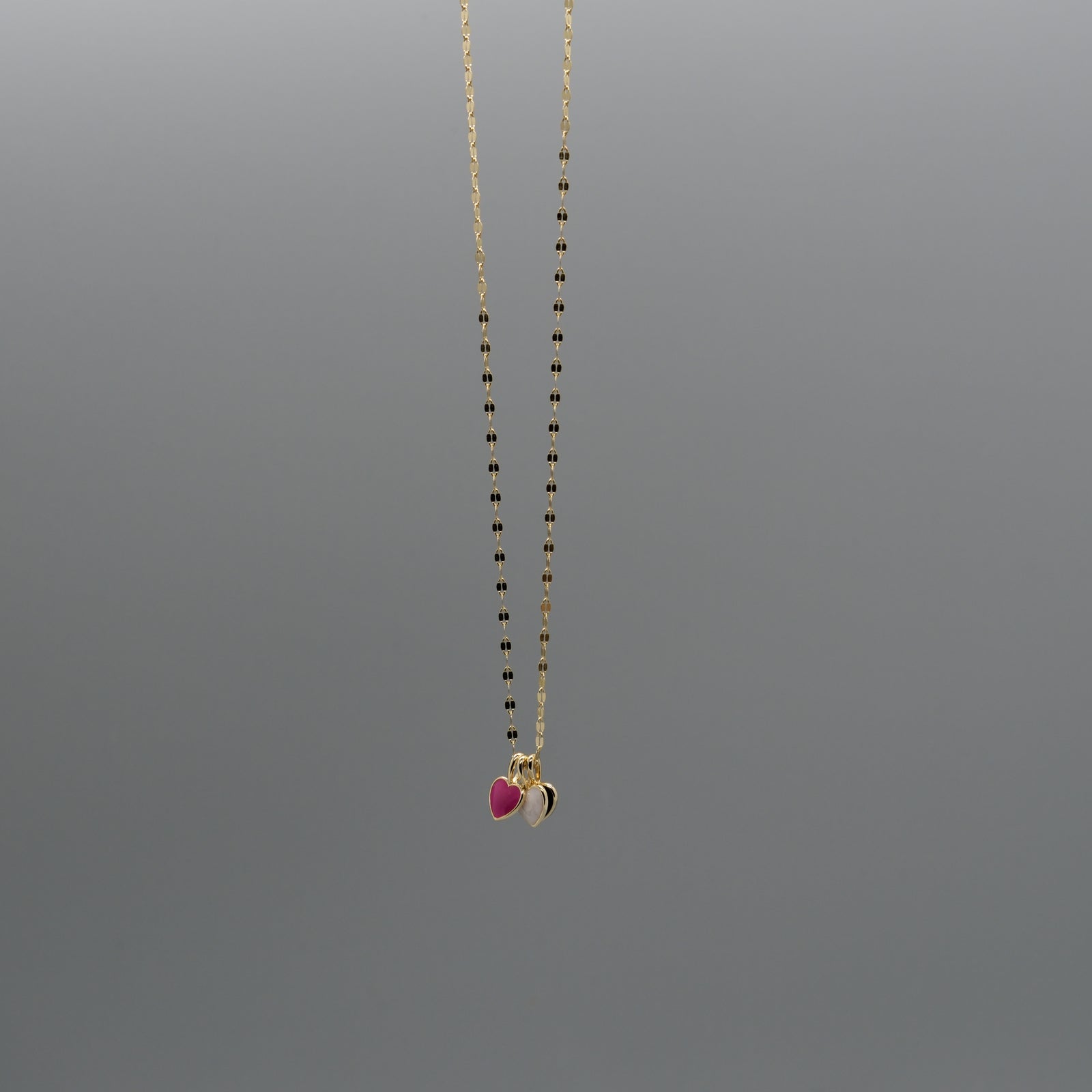 triple heart necklace