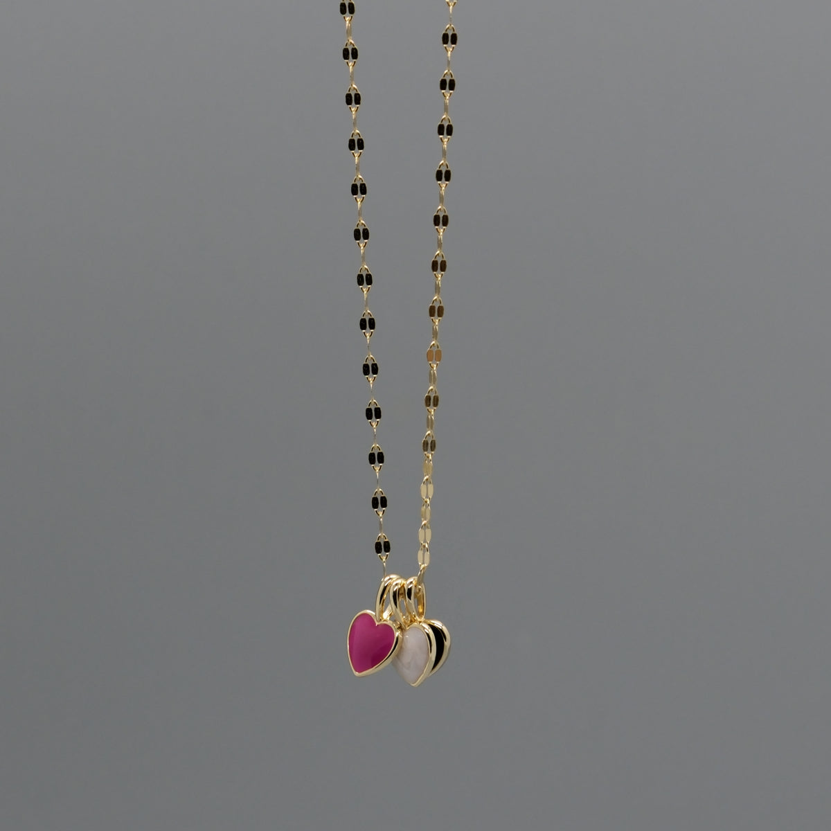 triple heart necklace