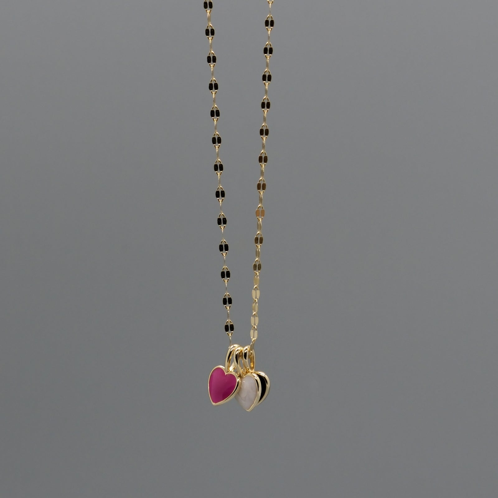 triple heart necklace