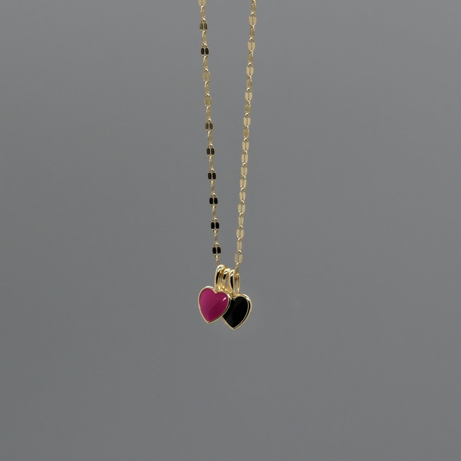 triple heart necklace