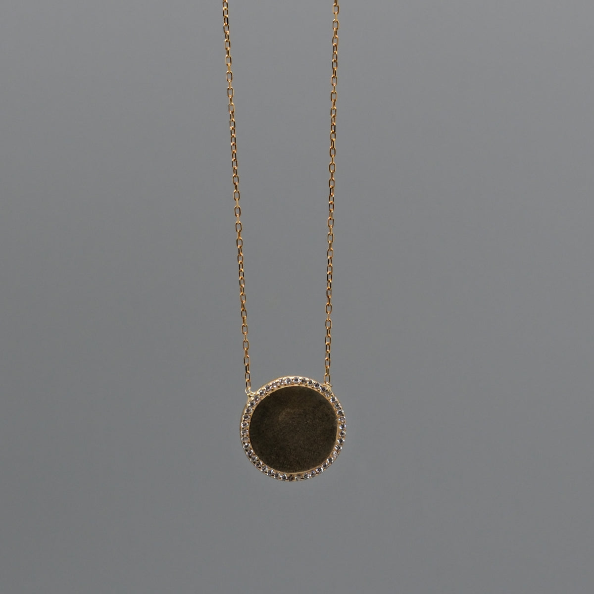 Halo moon necklace