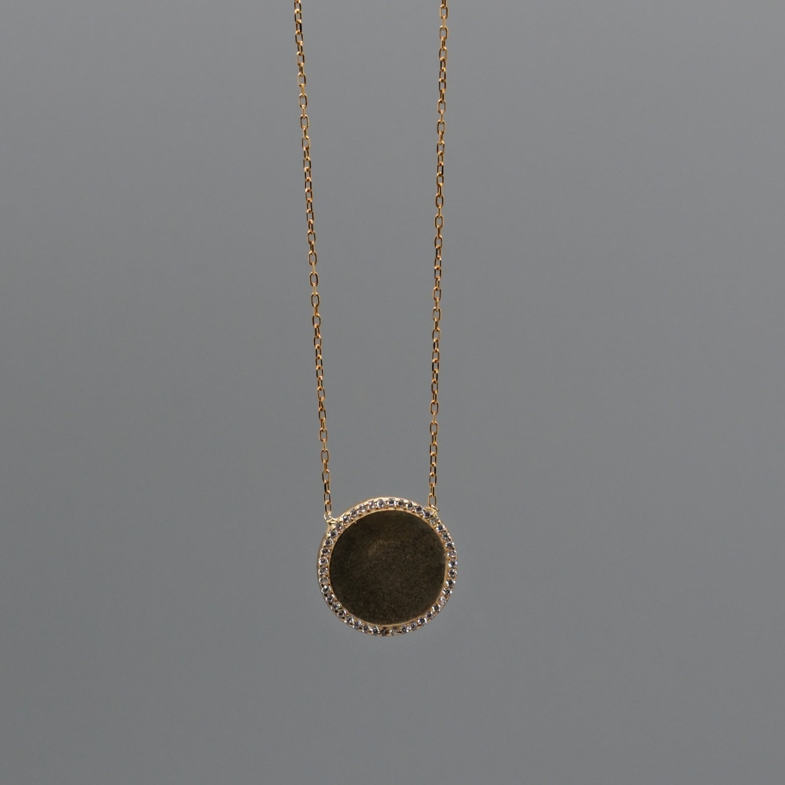 Halo moon necklace