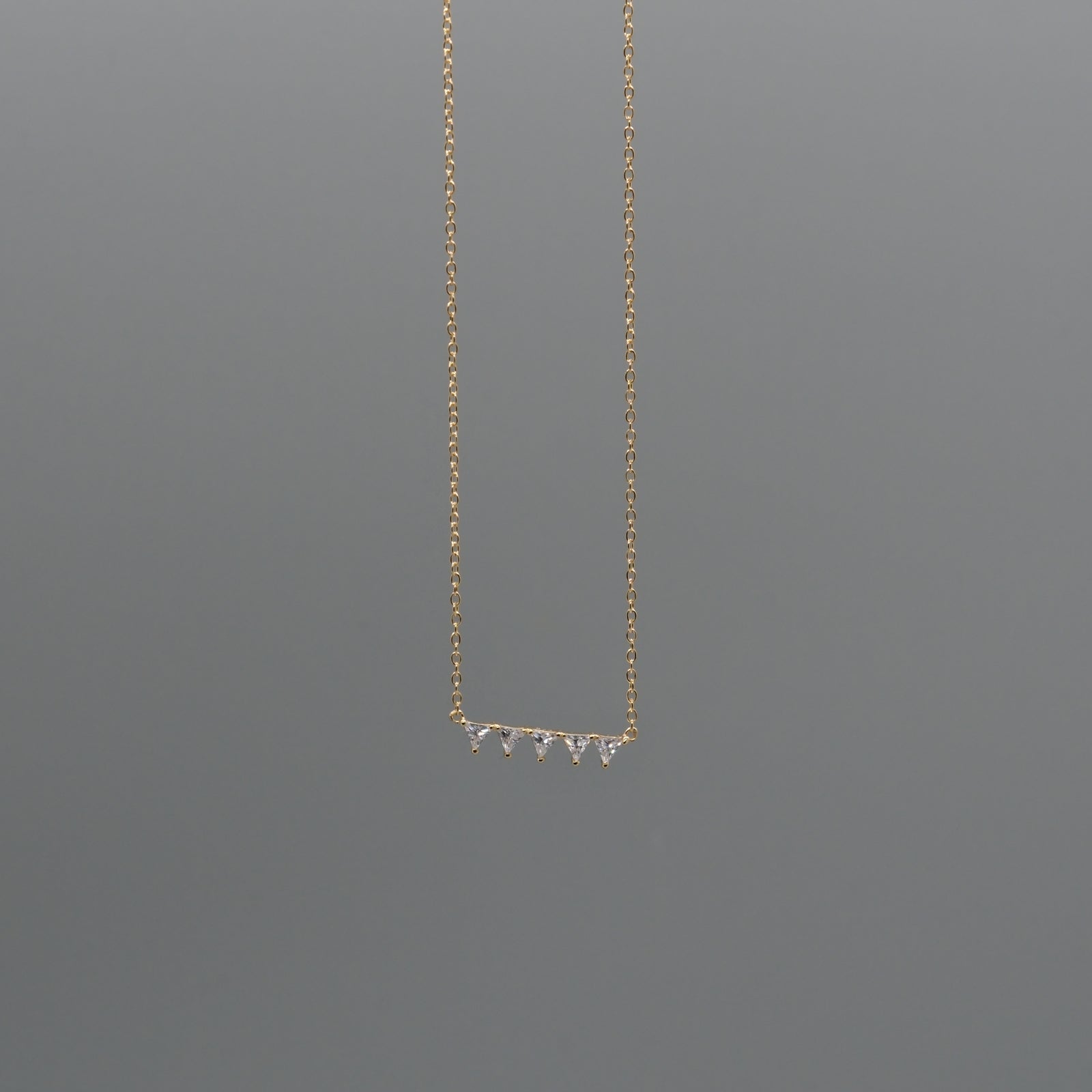 shimmer line necklace