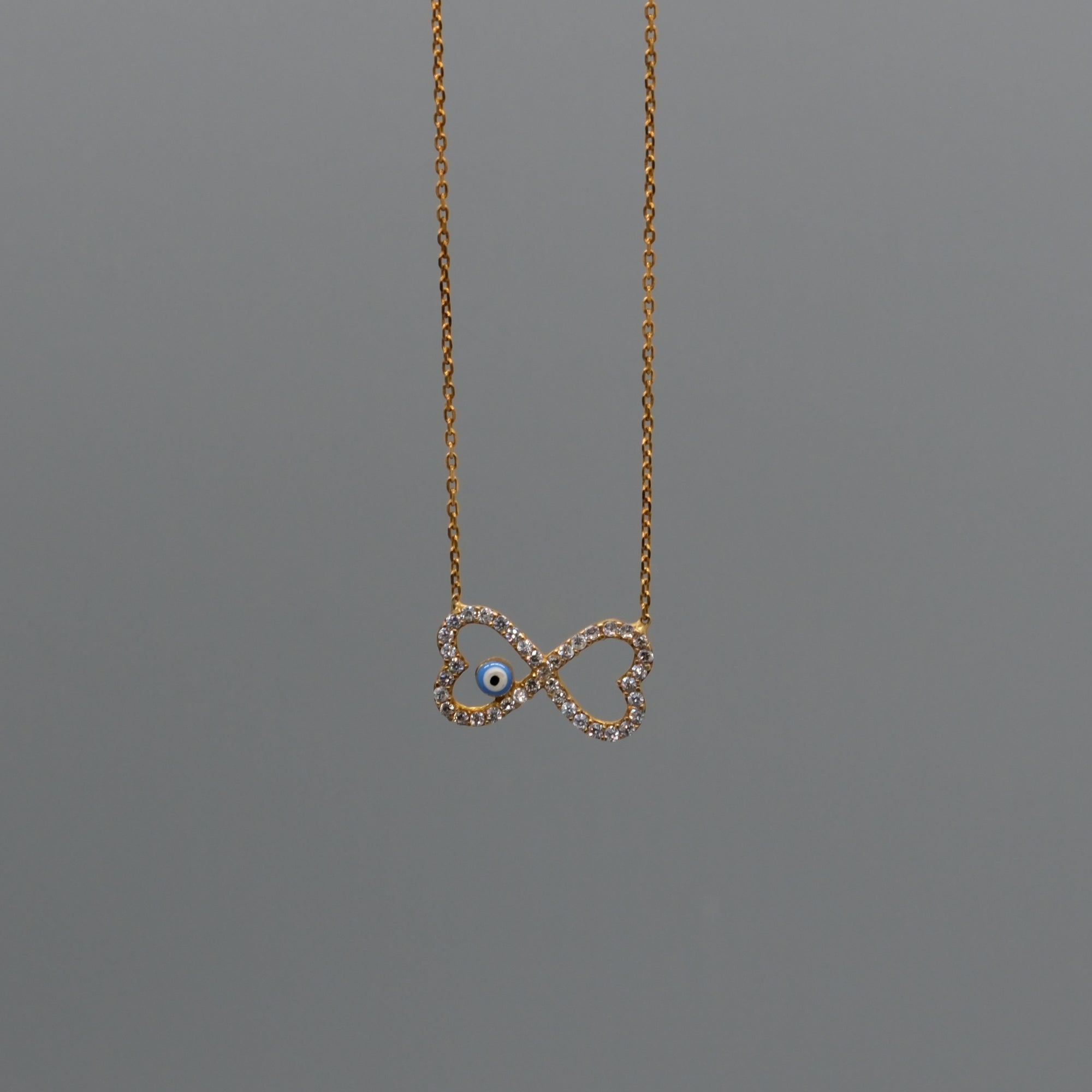 evil eye bowtie necklace