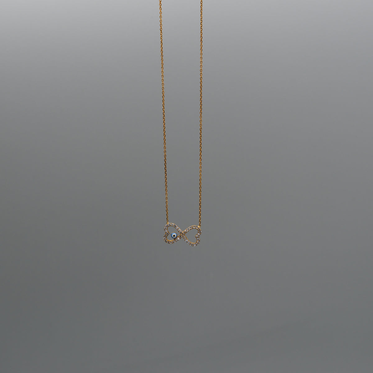 evil eye bowtie necklace